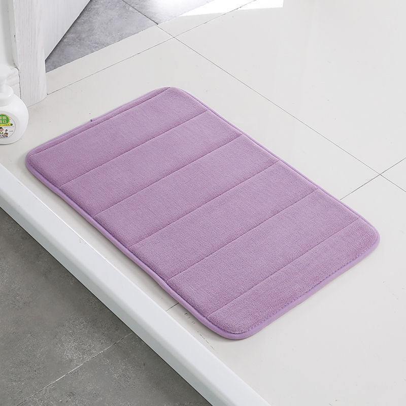 Home Bath Mat Coral Fleece Bathroom Carpet Water Absorption Non-slip Memory Foam Absorbent Washable Rug Toilet Floor Mat Home Bath Mat Coral Fleece Bathroom Carpet Water Absorption Non-slip Memory Foam Absorbent Washable Rug Toilet Floor Mat